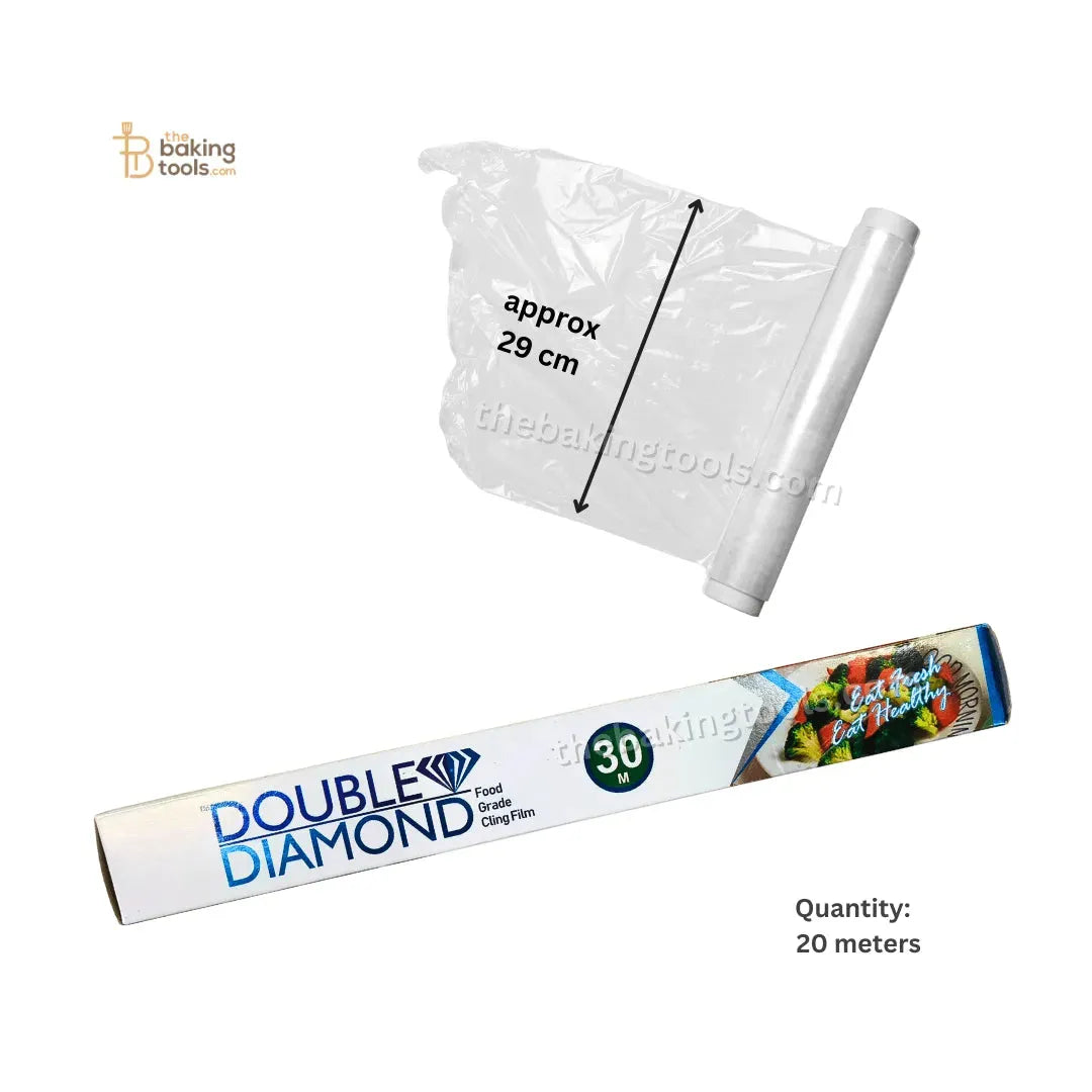 Double Diamond 20 Meter Cling Wrap Stretchable Plastic Wrap For Food Cling Film - thebakingtools.com